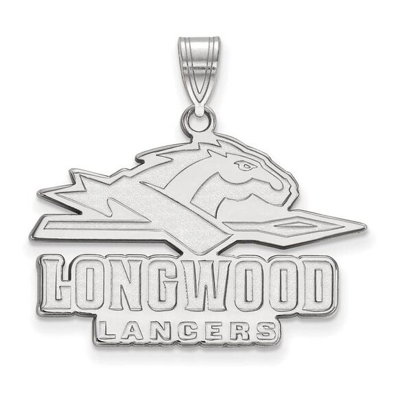 10k White Gold Longwood U Large Pendant